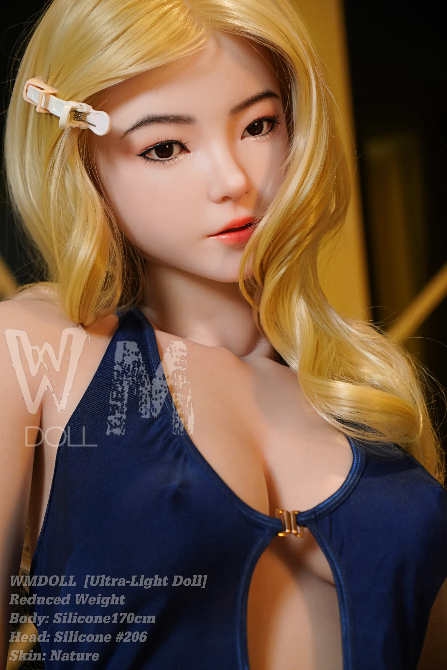 170cm (5ft7) Copa D Silicona Ultra Ligera Silicona Muñeca sexual Cabeza #206